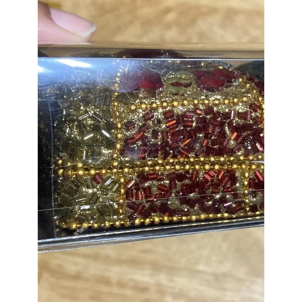 PIER 1 3 Mini Boxes Trinket Boxes Jeweled - 2 3/4” x2 1/2